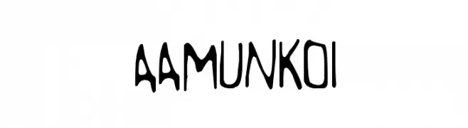 Aamunkoi  Frei Schriftart Herunterladen