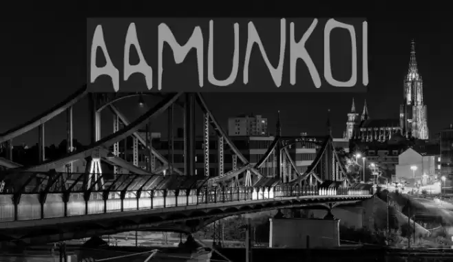Aamunkoi Font examples