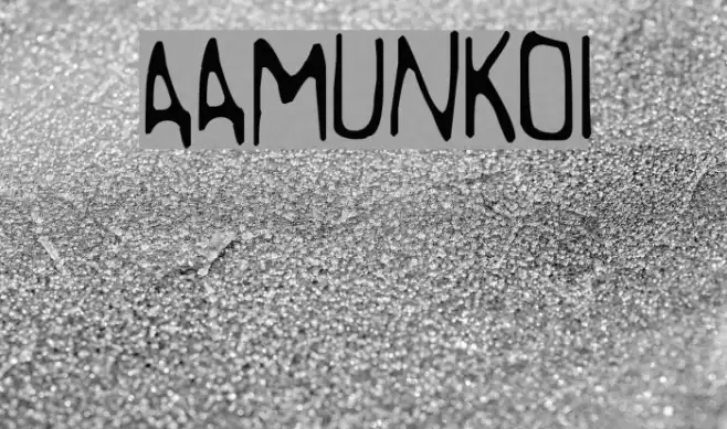 Aamunkoi Font examples
