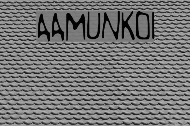 Aamunkoi Font examples