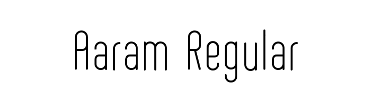 Aaram Regular  नि: शुल्क फ़ॉन्ट्स डाउनलोड