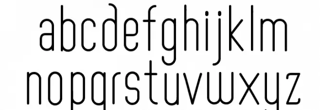 Aaram Regular फ़ॉन्ट लोअरकेस