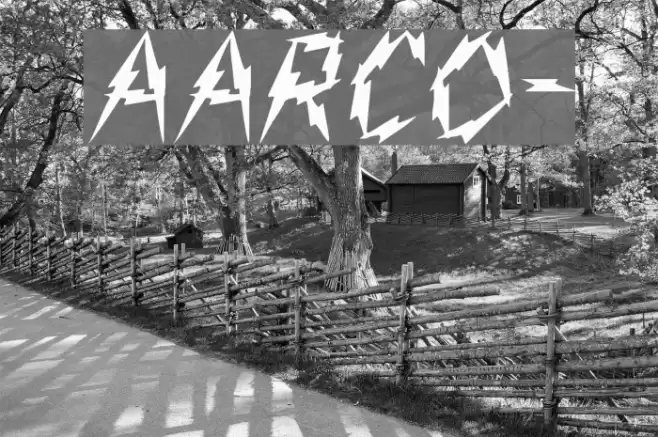 Aarco- Font examples