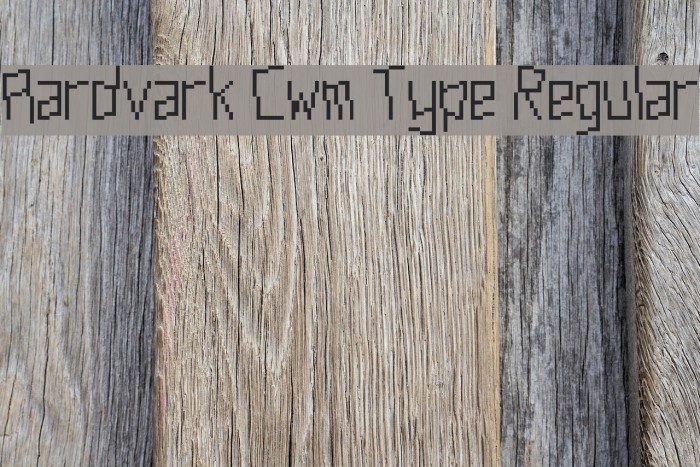 Aardvark Cwm Type Regular फ़ॉन्ट examples