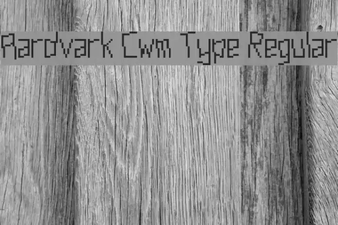 Aardvark Cwm Type Regular Font examples