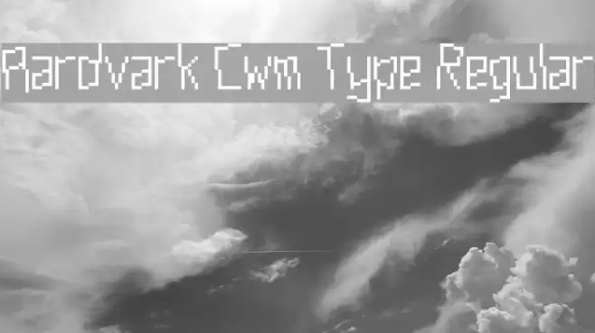 Aardvark Cwm Type Regular Font examples