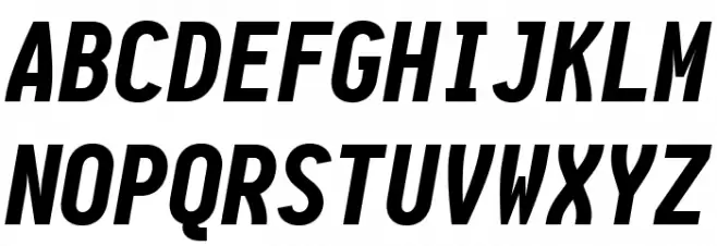 Aardvark Fixed Black Italic फ़ॉन्ट अपरकेस
