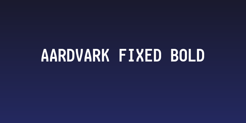 Aardvark Fixed Bold Social Header