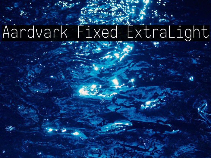 Aardvark Fixed ExtraLight Example 2