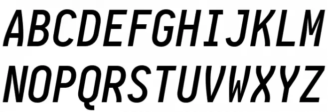 Aardvark Fixed Medium Italic Шрифта ВЕРХНИЙ