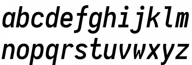 Aardvark Fixed Medium Italic 字体 小写