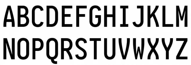 Aardvark Fixed Medium 字体 大写