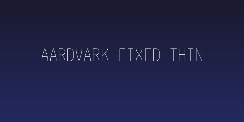 Aardvark Fixed Thin Social Header