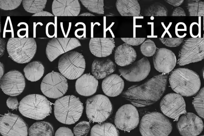 Aardvark Fixed Font examples