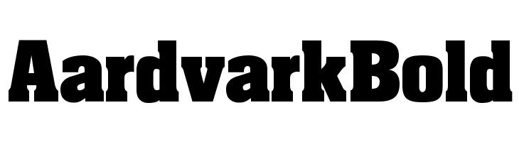 AardvarkBold फ़ॉन्ट