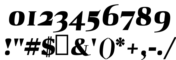 Aaron Black Font OTHER CHARS