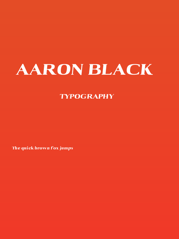 Aaron Black   Poster