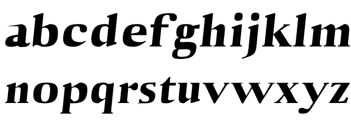 Aaron Black Font LOWERCASE