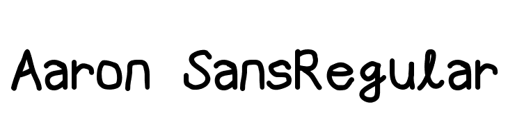 Aaron SansRegular  Free Fonts Download
