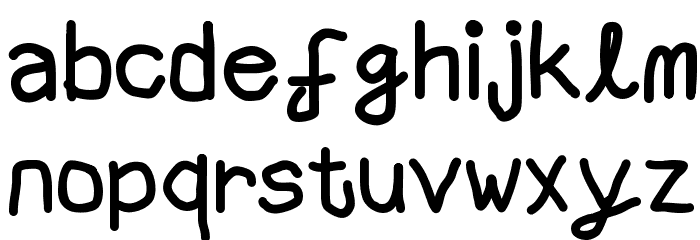 Aaron SansRegular Font Litere mici