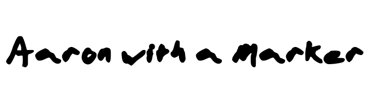 Aaron with a Marker  font caratteri gratis