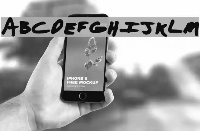 Aaron with a Marker Font examples