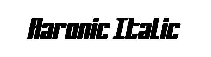Aaronic Italic Font