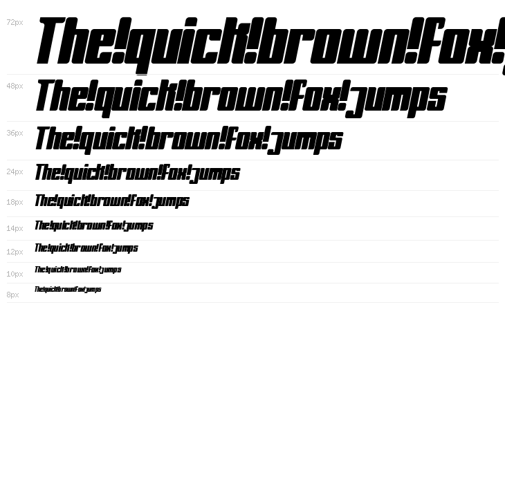 Aaronic Italic Waterfall