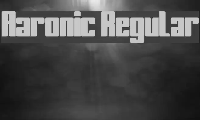 Aaronic Regular Fonte examples