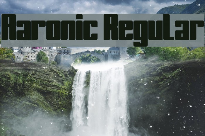 Aaronic Regular Fonte examples