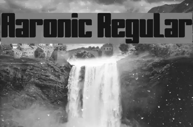 Aaronic Regular Fonte examples