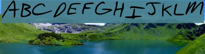 Aaron's Hand Font examples