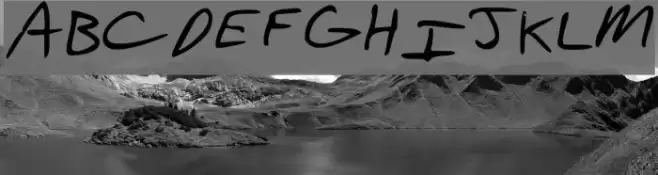 Aaron's Hand Font examples