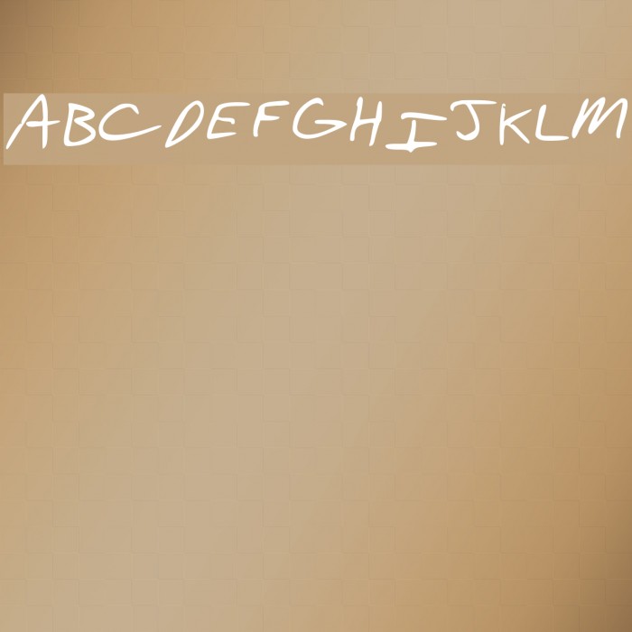 Aaron's Hand Font examples