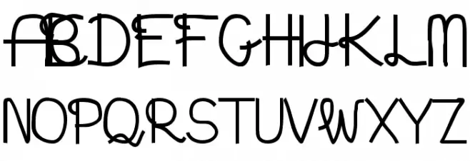 Aaron's Handwriting Bold Шрифта ВЕРХНИЙ