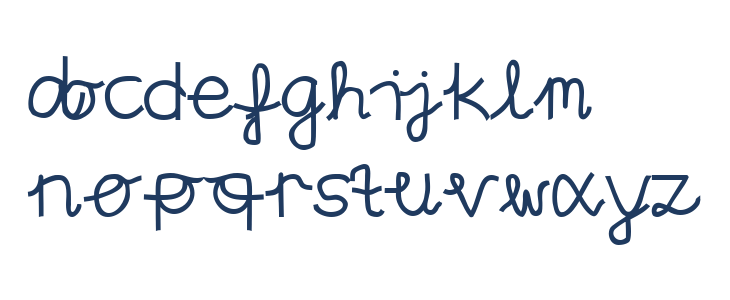 Aaron's Handwriting Bold Lowercase