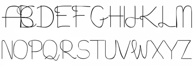 Aaron's Handwriting Polices MAJUSCULES