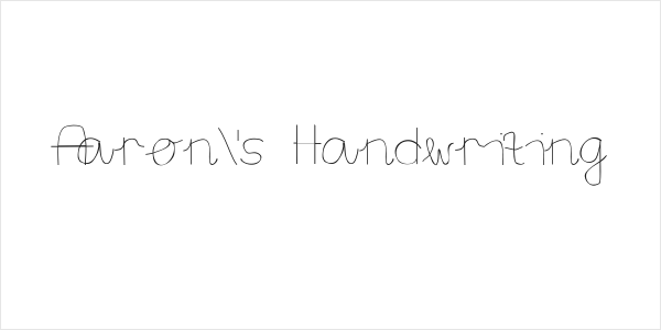 Aaron's Handwriting Logo