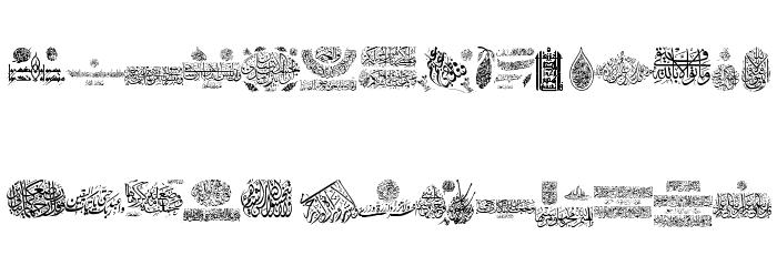 Aayat Quraan 14 Font LOWERCASE