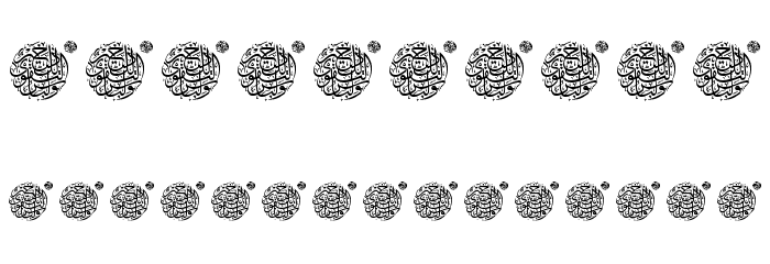 Aayat Quraan 19 Font OTHER CHARS