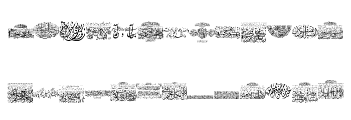 Aayat Quraan 3 Font LOWERCASE