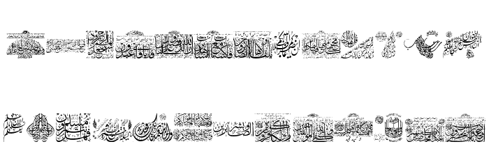 Aayat Quraan_041 Font LOWERCASE