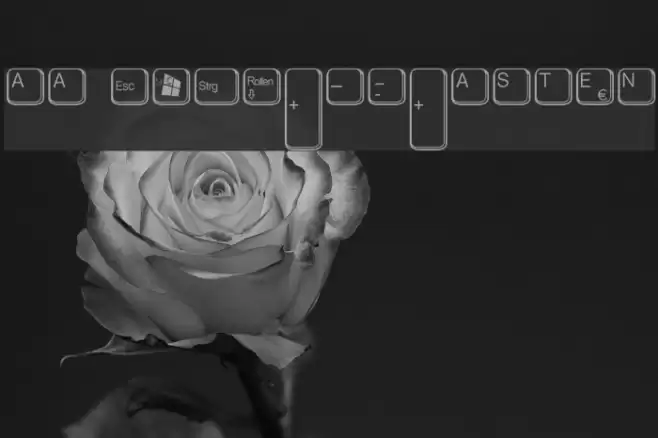 aa QWERTZ-Tasten Font examples