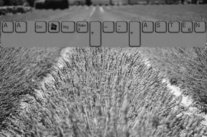 aa QWERTZ-Tasten Font examples