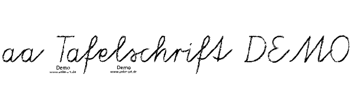 aa Tafelschrift DEMO Font
