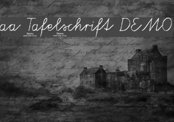 aa Tafelschrift DEMO Fonte examples