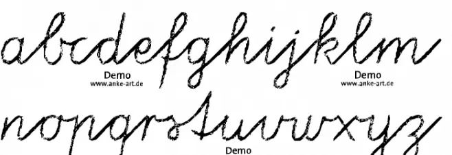 aa Tafelschrift DEMO 字体 小写