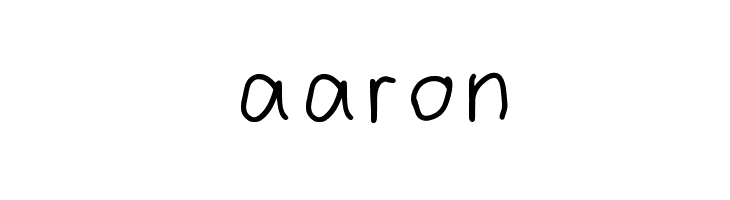 aaron फ़ॉन्ट