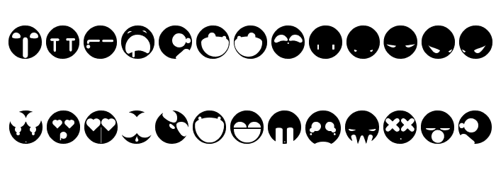 aaronfaces Font LOWERCASE