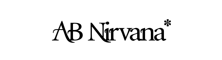 AB Nirvana*  les polices de caractères gratuit tlcharger